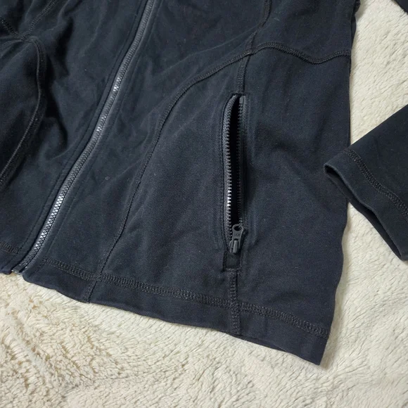 T by Talbots Light Jacket Mockneck Black Stretch Size Performance Petite M PM - Picture 5 of 8